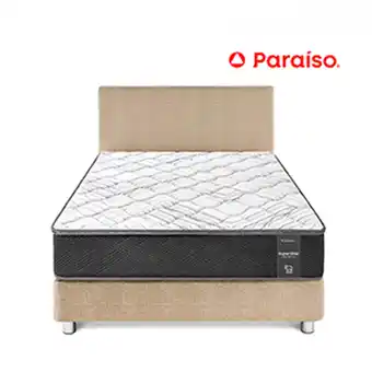 Tiendas EFE Juego de dormitorio paraiso super star 1.5 plz. - champagne oferta