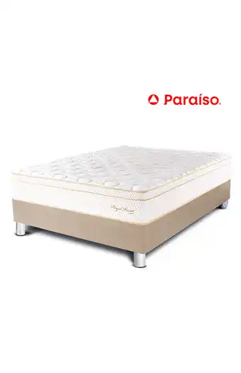 Tiendas EFE Cama paraíso royal prince 1.5 plz - champagne oferta