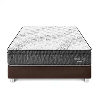 Tiendas EFE Cama paraíso royal pocket star king - chocolate oferta