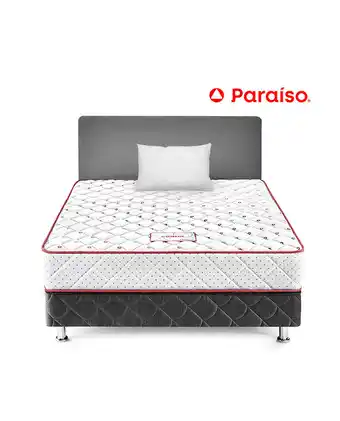 Tiendas EFE Juego de dormitorio paraiso consul 1.5 plz + 1 almohada + protector + cabecera oferta