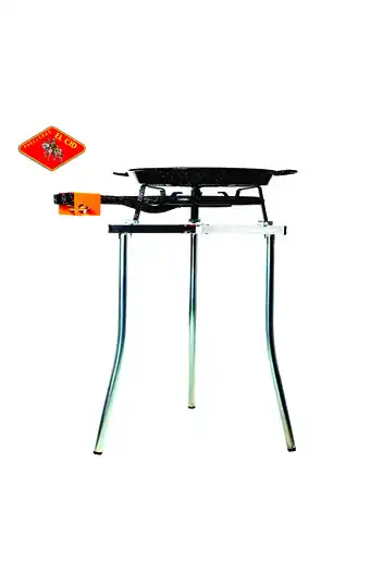 Tiendas EFE Kit paellera esmalte 55 cm m400 tripode reg oferta