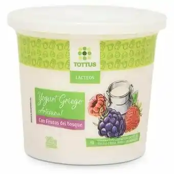 Tottus Yogurt griego frutos del bosque oferta