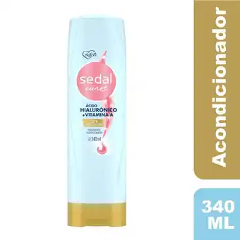 Tottus Acondicionador care + ácido hialurónico liso & frizz control 340ml oferta