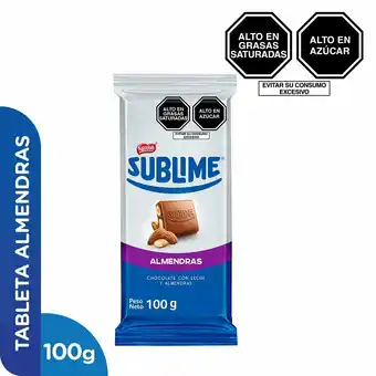 Tottus Chocolate con leche almendras 100 gr oferta