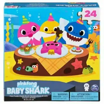 Tottus Rompecabezas 24 pzas baby shark oferta