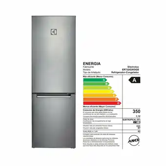 Tottus Refrigeradora auto frost 310 l plateada ert32g2ksqs oferta