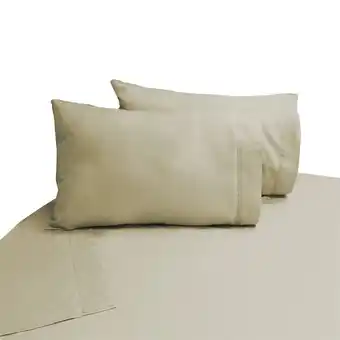 Tottus Juego de sabanas beige 1.5 plz algodón oferta