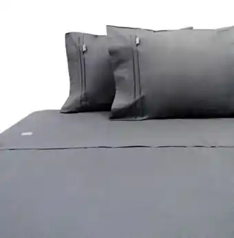 Tottus Juego de sabanas gris king 220h algodón oferta