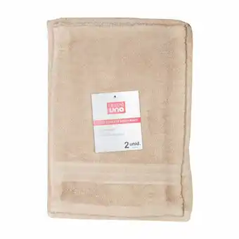 Tottus Set toalla mano y bano basica beige oferta