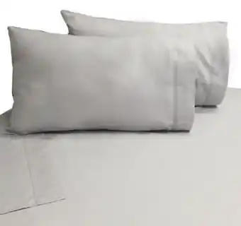 Tottus Juego de sabanas gris 2 plz algodón oferta