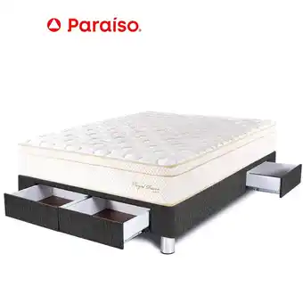Tottus Cama royal prince con cajones 2 plazas oferta