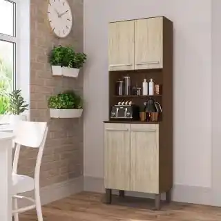 Tottus Kit cocina 4 puertas color cacao malbec oferta