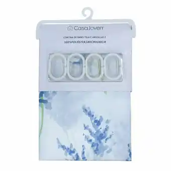 Tottus Cortina de bano tela c argollas 2 oferta