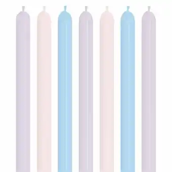 Tottus Globos tubitos pastel surtido x7 und oferta