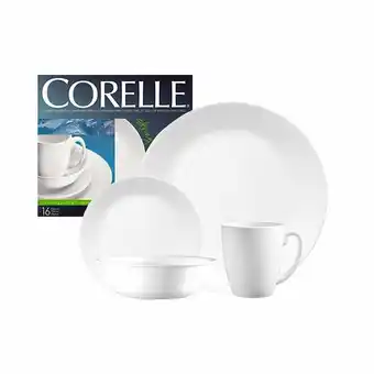 Tottus Set vajilla corelle blanco 16 piezas oferta