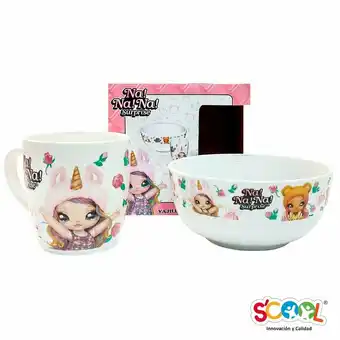 Tottus Scool set ceramica 2 piezas na na na oferta