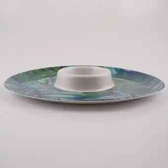 Tottus Plato piqueo redondo melamine bosque oferta