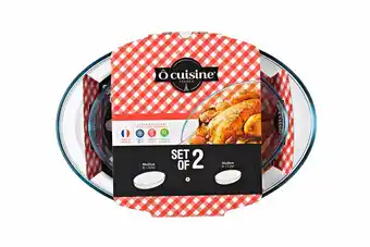 Tottus Set de moldes x 2 oval (30x21 cm/39x27 cm) oferta