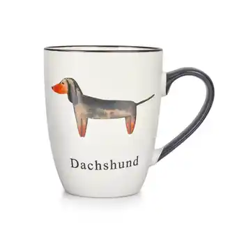 Tottus Mug perros dachshund 400ml oferta