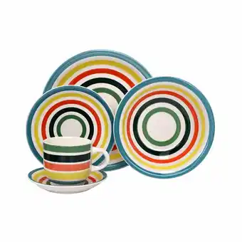 Tottus Juego de vajilla 20pz pint sunrise blues oferta