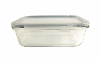 Tottus Hermetico vidrio rectangular 370 ml oferta