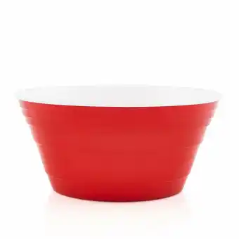 Tottus Bowl plastico rec look rojo oferta