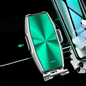 Tottus Soporte y cargador inalambrico para auto 15w plateado oferta