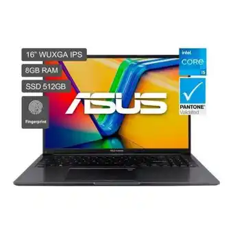 Hiraoka Laptop asus x1605za-mb252w 16 intel core i5-12500h 512gb ssd 8gb ram oferta