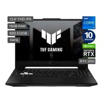 Hiraoka Laptop asus fx517zc-hn002w 15.6 intel core i7-12650h 512gb ssd 16gb ram oferta