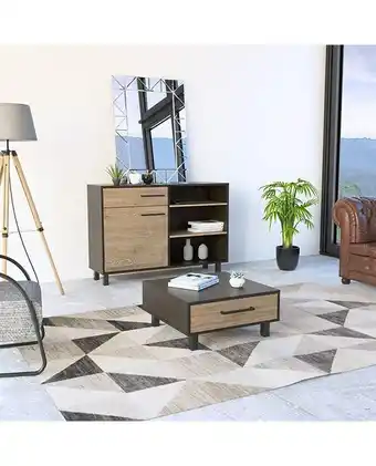Tiendas EFE Aparador tuhome + mesa de centro kaia wengue y miel oferta