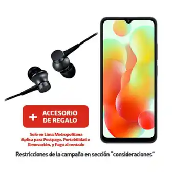 Claro Redmi 12c 64gb gris + earph + portabilidad + postpago + plan max ilimitado 69.90 p oferta