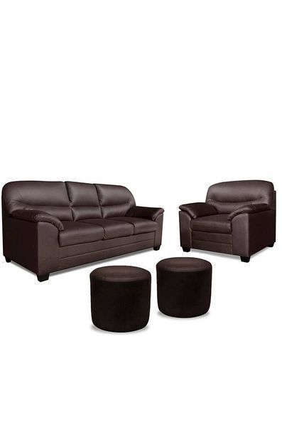 Tiendas EFE Juego de sala casabella arlett 3 1 + 2 puff oferta