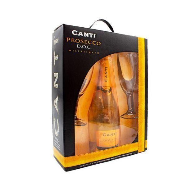 Almendariz Canti prosecco doc x 750 ml+ 2 copas oferta