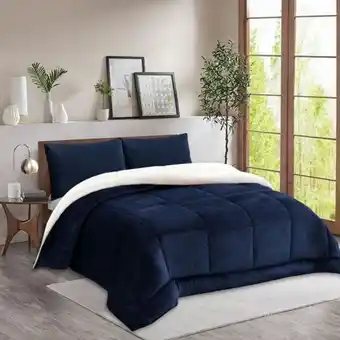 Oechsle Edredón flannel sherpa azul oferta
