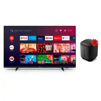 Hiraoka Televisor philips led 4k uhd smart 65 65pud7406 + parlante bluetooth philips - tas1505 oferta