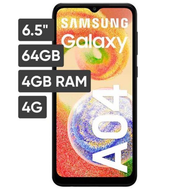 Oechsle Smartphone samsung galaxy a04 6.5 4gb 64gb 50mp + 2mp negro oferta