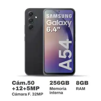 Oechsle Celular samsung galaxy a54 6.4 8gb ram 256gb grafito oferta