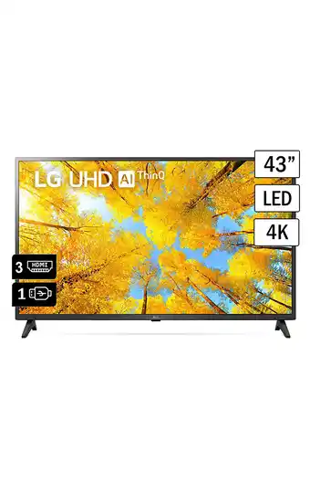 Tiendas EFE Tv lg 43 led 4k uhd smart 43uq7500 oferta