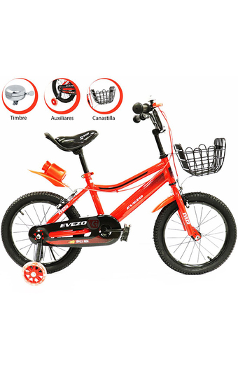 Tiendas EFE Bicicleta infantil evezo 902-16 red oferta