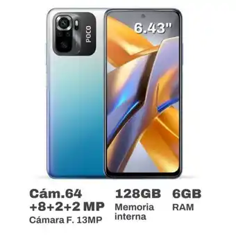 Oechsle Celular xiaomi poco m5s 6.43 6gb ram 128gb blue oferta