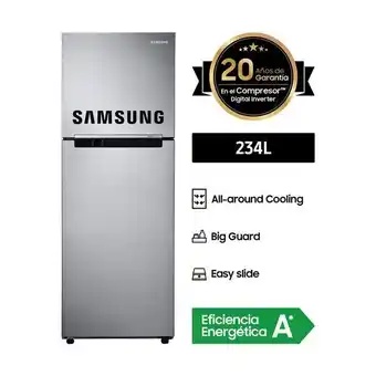 Metro Refrigeradora samsung 234l rt22farads8/pe all around cooling oferta