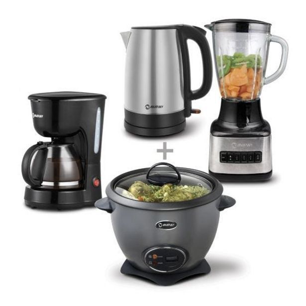 Hiraoka Olla arrocera miray om-t337s 1.5l + licuadora miray 1.5l 500w lm-101v + cafetera miray cm-840 6 tazas + hervidor miray hm-870 oferta