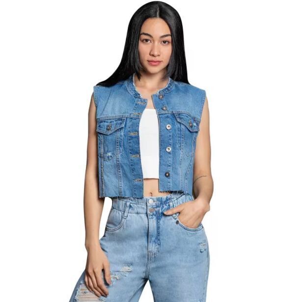 Pionier Chaleco jean ring xibel s/forro oferta