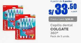 Makro Cepillo dental COLGATE 360° Pack de 5 unids. oferta
