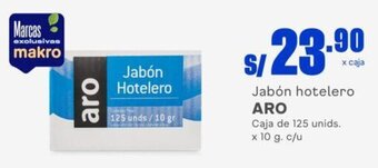 Makro Jabón hotelero ARO Caja de 125 unids. x 10 g. c/u oferta