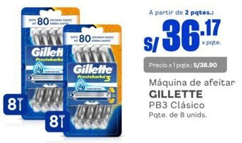 Makro Máquina de afeitar GILLETTE PB3 Clásico Pqte. de 8 unids. oferta