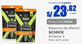 Makro Máquina de afeitar SCHICK Xtreme 3 Pack de 8 unids. oferta