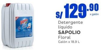 Makro Detergente líquido SAPOLIO Floral Galón x 18.9 L oferta