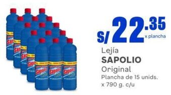 Makro Lejía SAPOLIO Original Plancha de 15 unids. x 790 g. c/u oferta