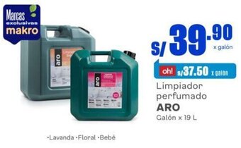 Makro Limpiador perfumado ARO Galón x 19 L oferta